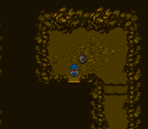 Entrance of mountain cave